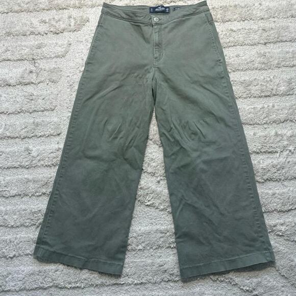 Hollister High Rise Culotte Wide Leg Crop Pant - Picture 2 of 4